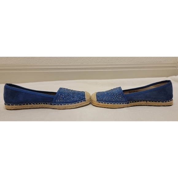 Franco Sarto Blue Espadrilles Flats Slip-on Loafers - Picture 5 of 12